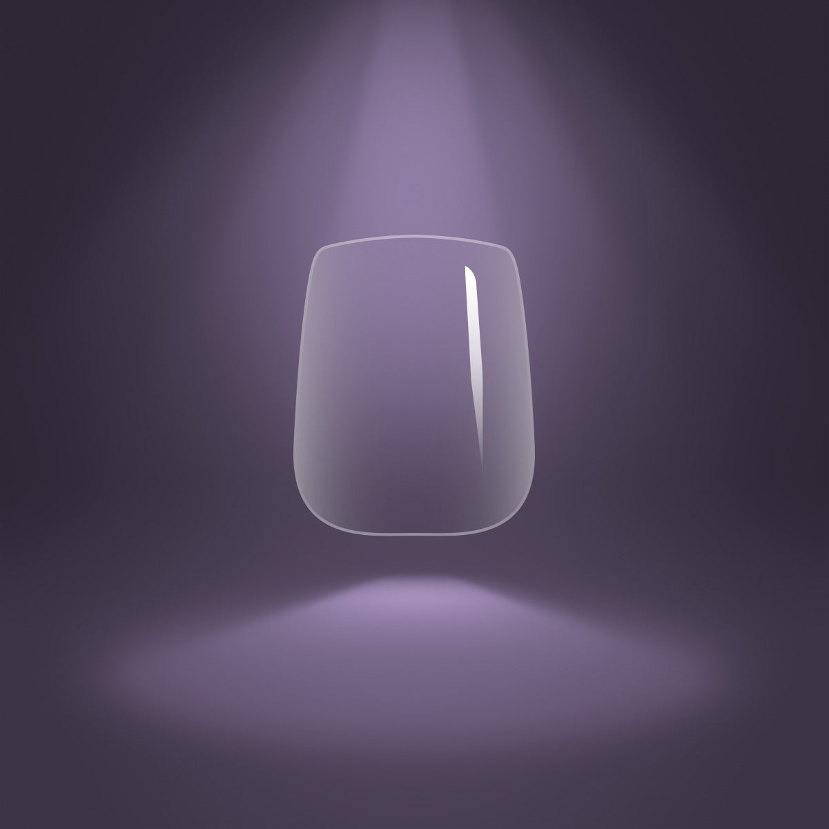 Coffin Extra Short Pre-Etched Full Cover Flexi Gel Soft Gel Tips