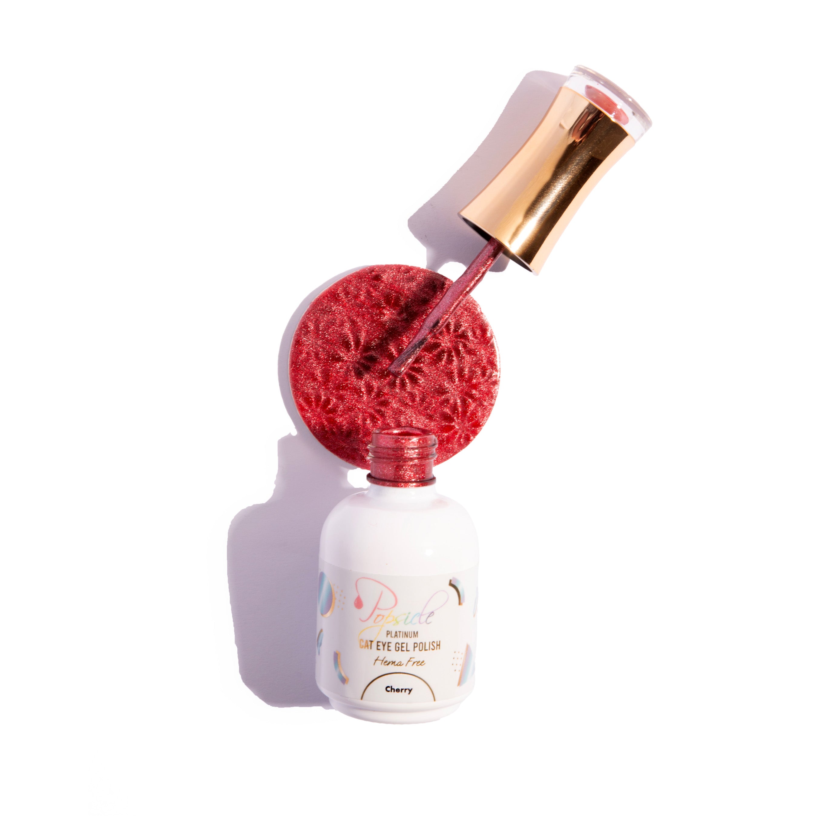 Cherry HEMA Free Pletinum Cat Eye Gel Polish