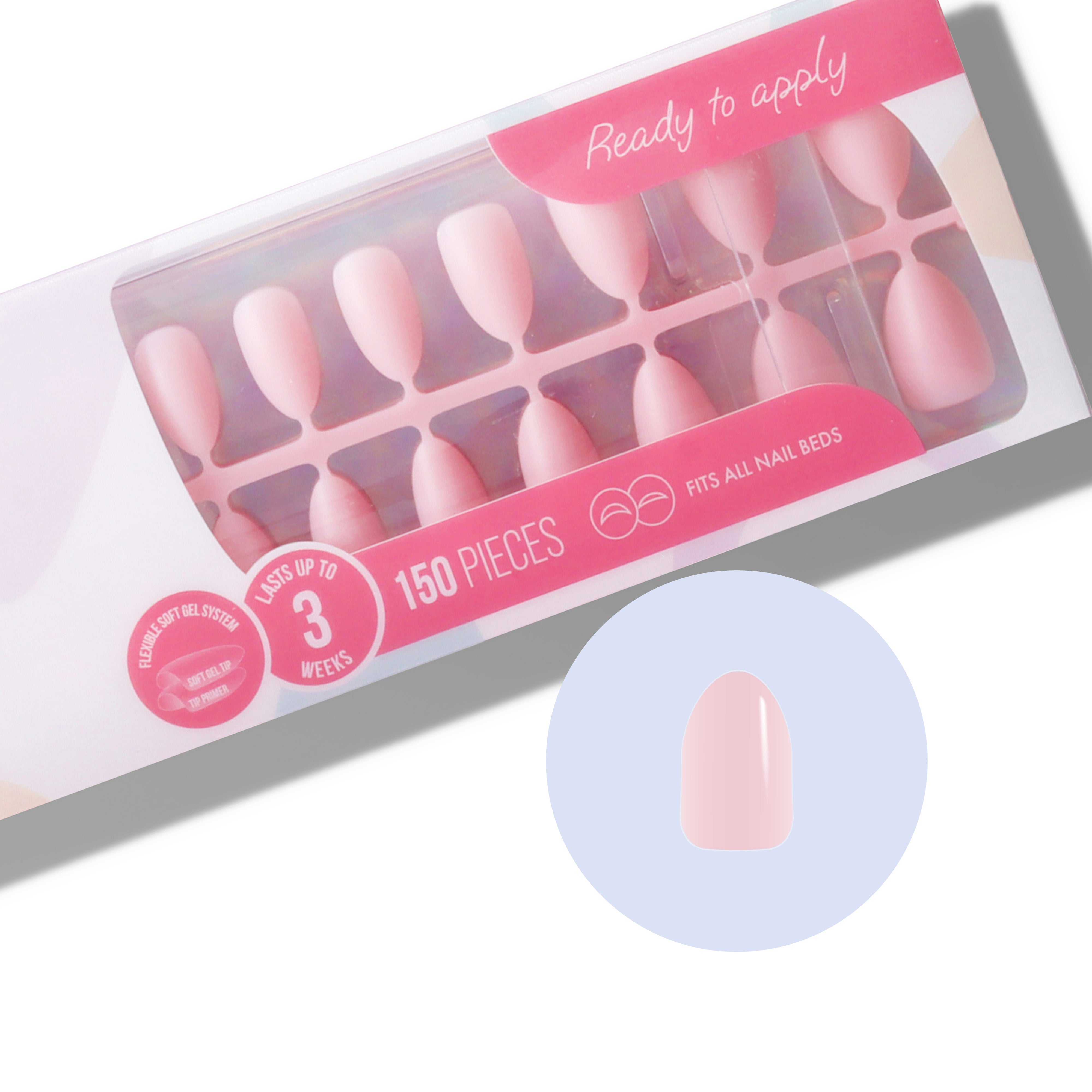 Light Pink Almond Short Flexi Soft Gel