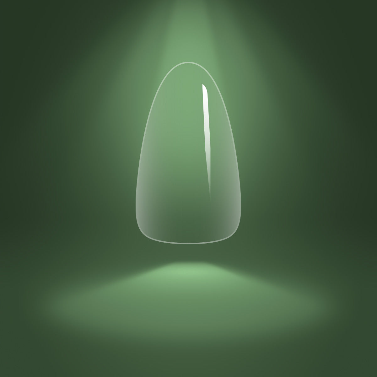 Almond Short Pre-Etched Full Cover Flexi Gel Soft Gel Tips